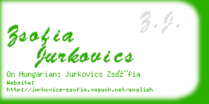 zsofia jurkovics business card